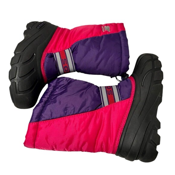 Sorel Girl Youth Purple Pink Insulated Toggle Closure Winter Snow Boots … - Picture 6 of 11